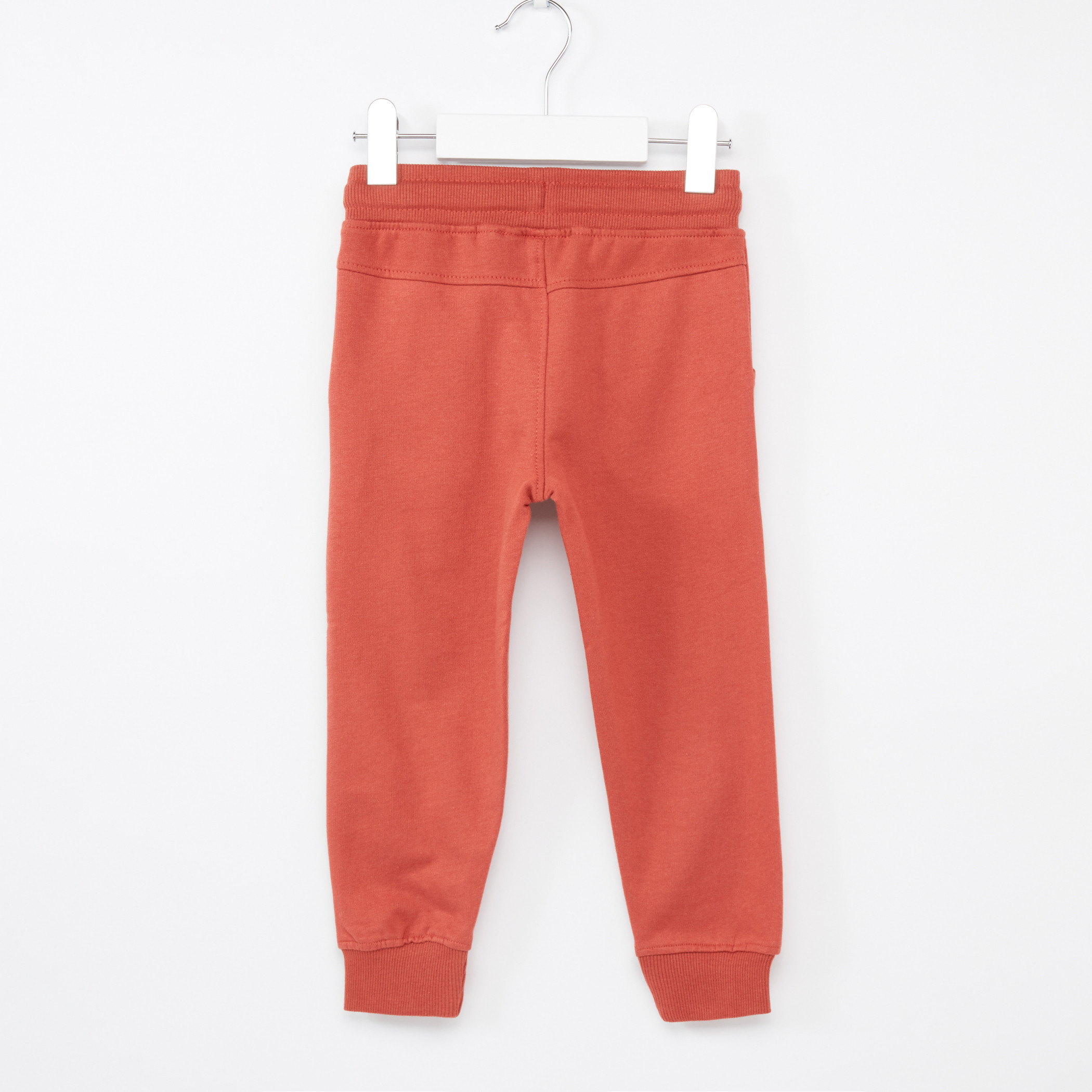 Juniors Embroidered Applique Detail Jog Pants with Tie Ups-boys-clothing-bottoms-joggersandtrackpants-image-3