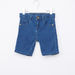 Juniors Denim Shorts with Button Closure and Pocket Detail-Shorts-thumbnail-0
