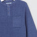Juniors Textured Henley Neck Long Sleeves Sweater-Shirts-thumbnail-1