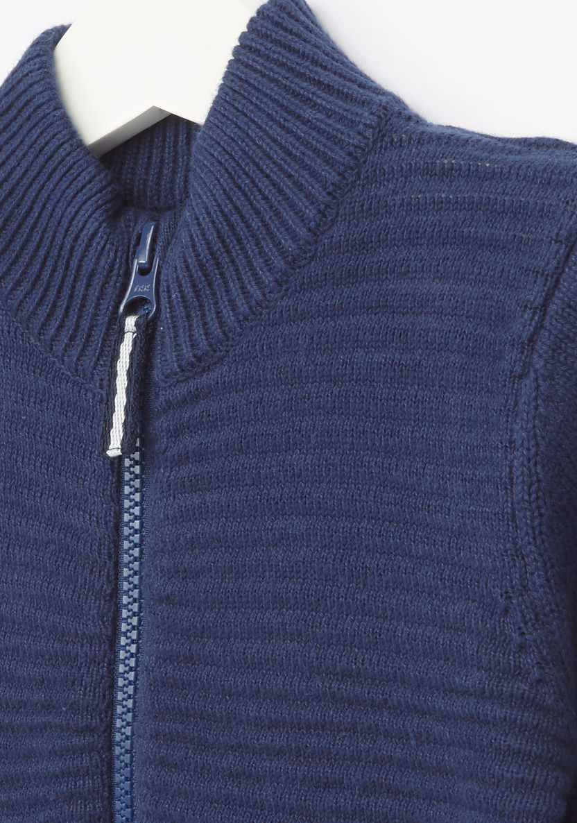 Juniors Textured Long Sleeves Jacket-Coats and Jackets-image-1