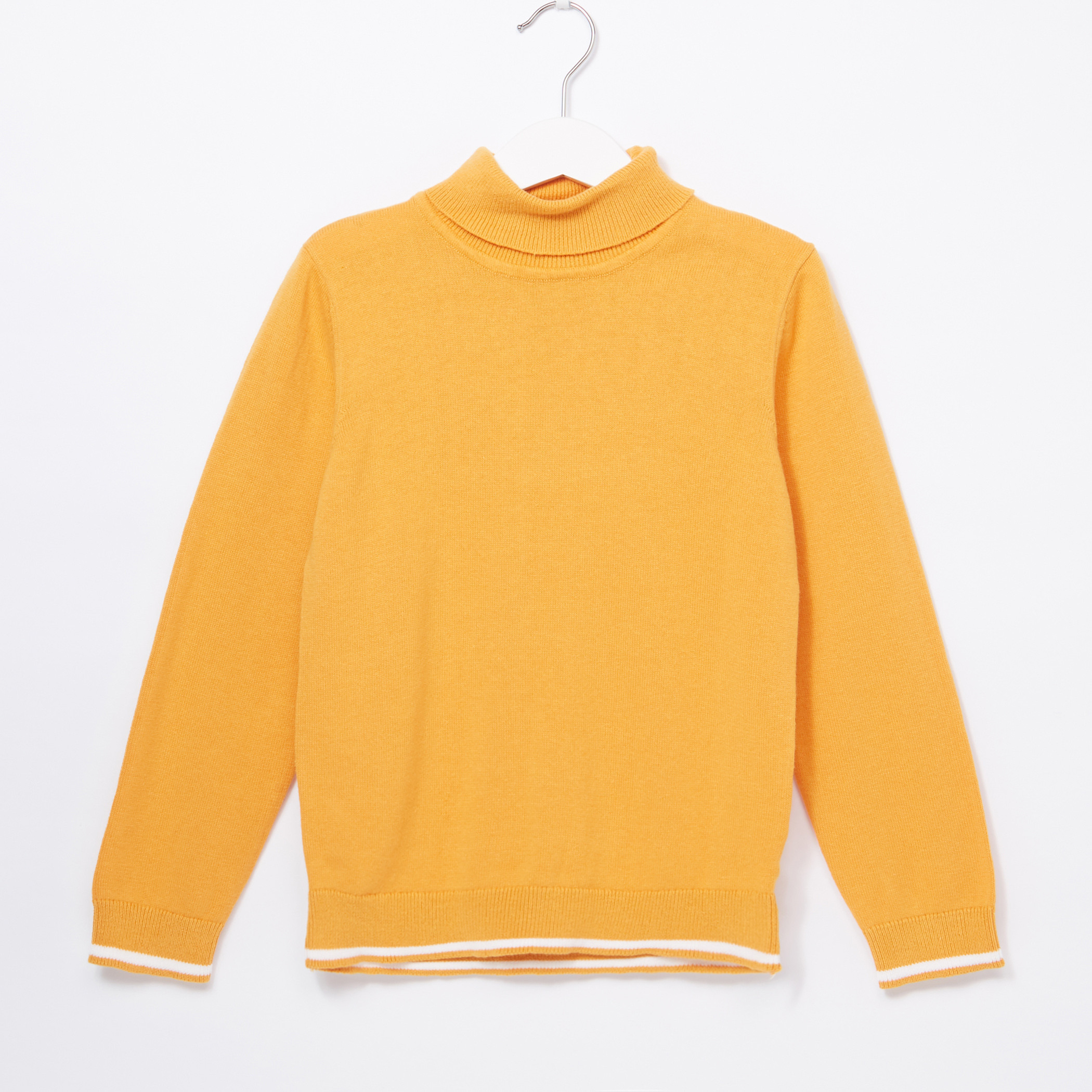 Juniors Turtleneck Long Sleeves Sweater 