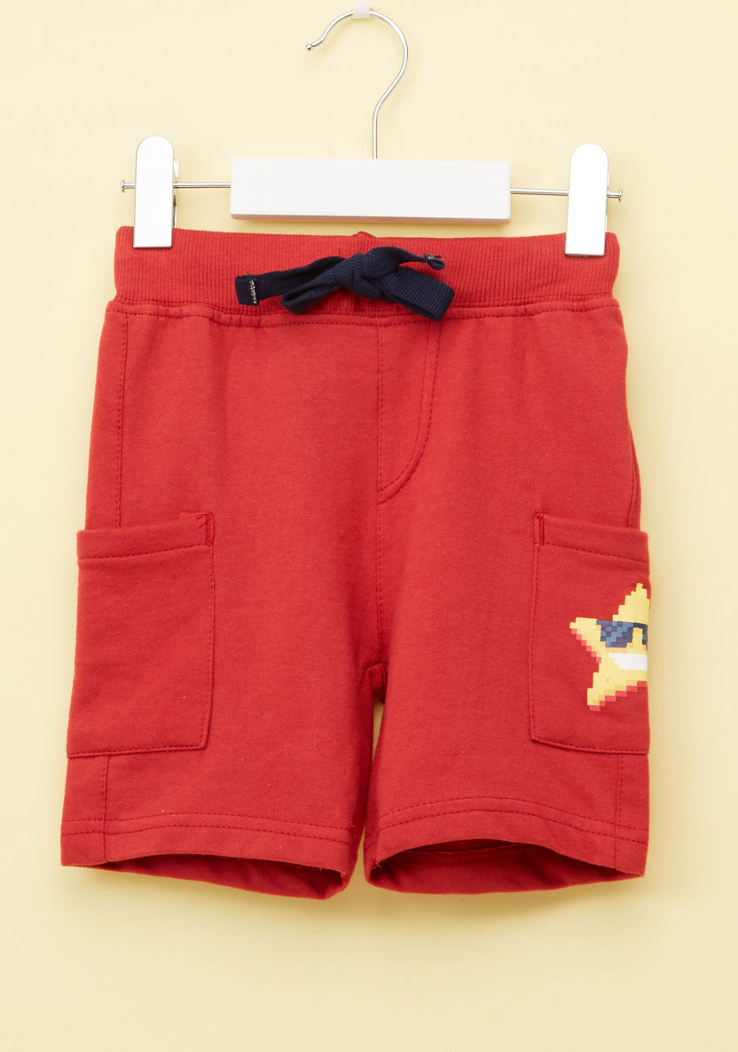 Juniors Printed 3-Piece T-shirt and Shorts-Clothes Sets-image-7