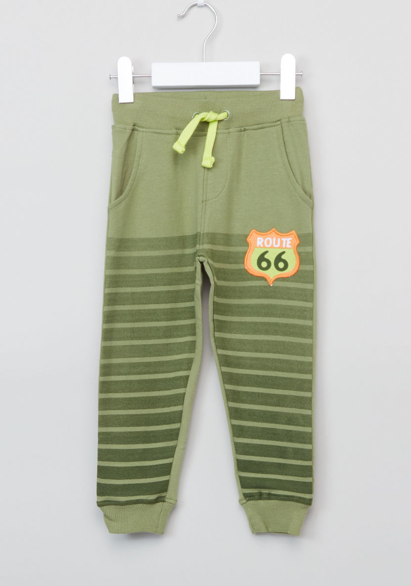 Juniors Printed Sweat Top and Jog Pants Set-Clothes Sets-image-3