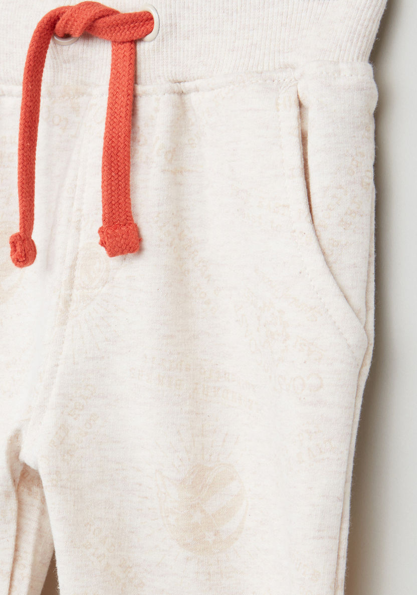 Juniors Printed Long Sleeves Sweat Top and Jog Pants Set-Clothes Sets-image-5