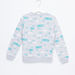 Juniors Printed Sweatshirt with Jog Pants-Clothes Sets-thumbnail-3