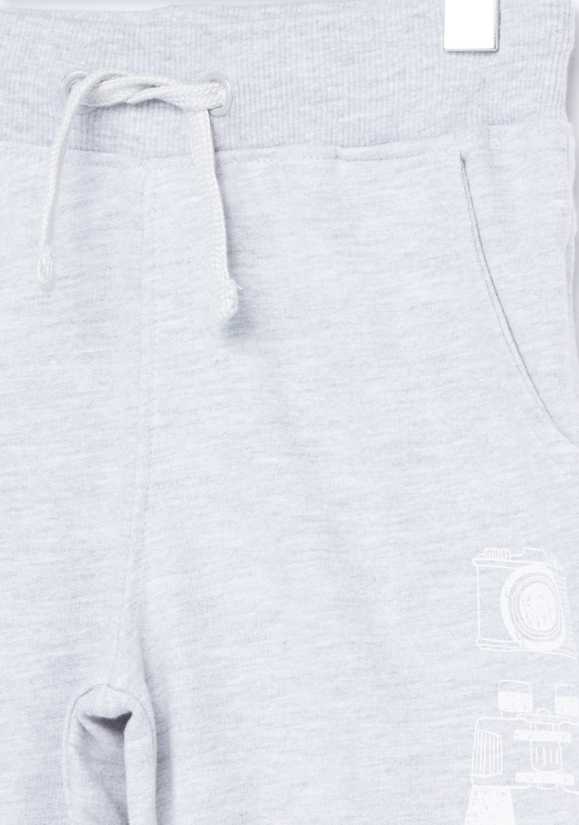 Juniors Printed Sweatshirt with Jog Pants-Clothes Sets-image-5