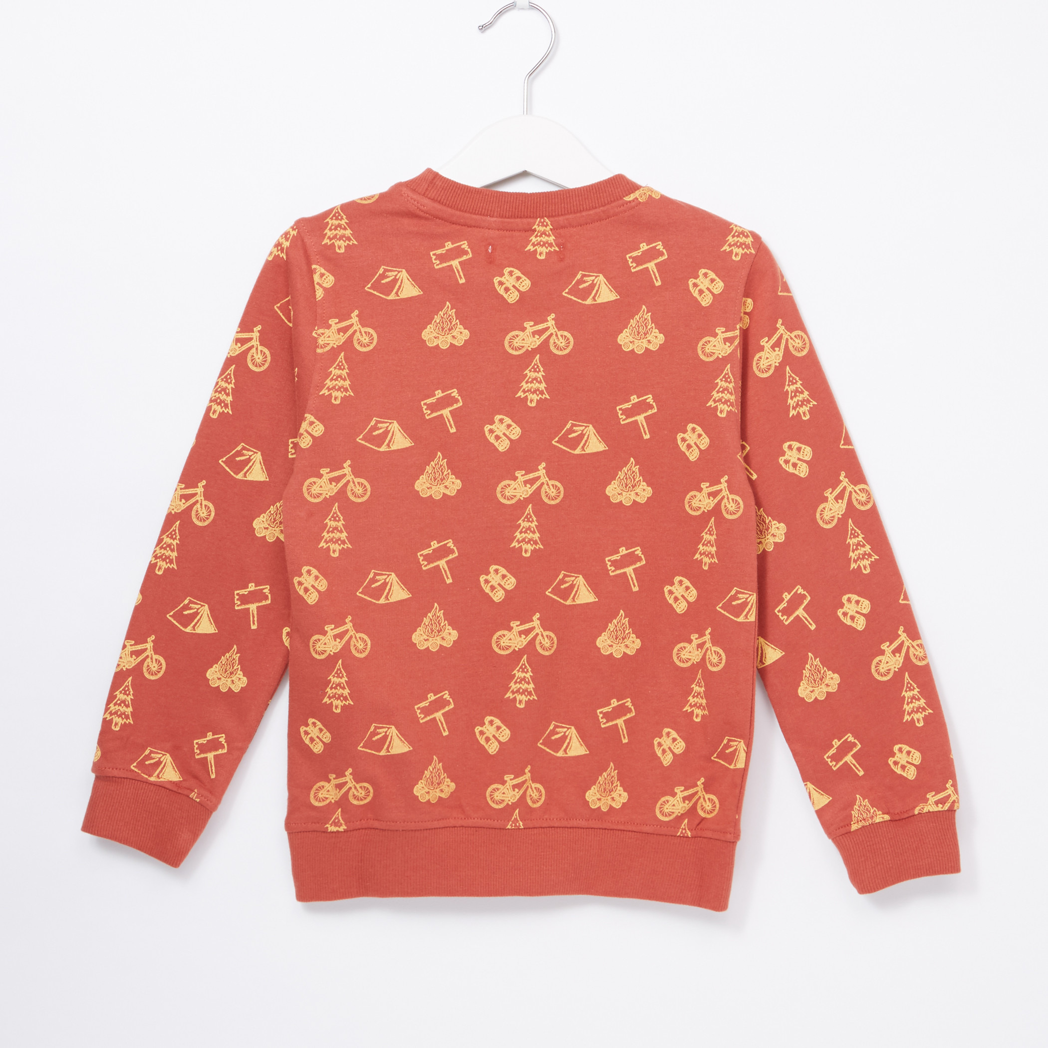 Juniors Printed Long Sleeves Sweatshirt with Jog Pants-boys-clothing-setsandcoords-image-3
