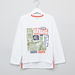 Juniors Printed Round Neck Long Sleeves T-shirt-T Shirts-thumbnail-0