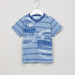 Juniors Textured Henley Neck Short Sleeves T-shirt-T Shirts-thumbnail-0