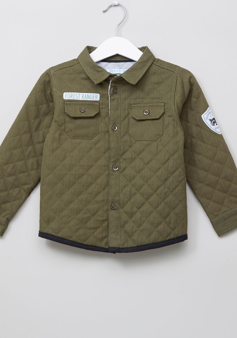 Juniors Quilted Shacket-Shirts-image-0