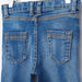 Juniors Embroidered Full Length Jeans with Pocket Detail-Jeans-thumbnail-3