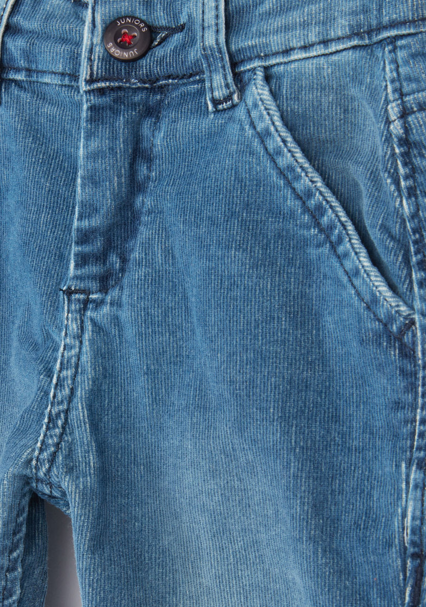 Juniors Jeans with Button Closure and Pocket Detail-Jeans-image-1