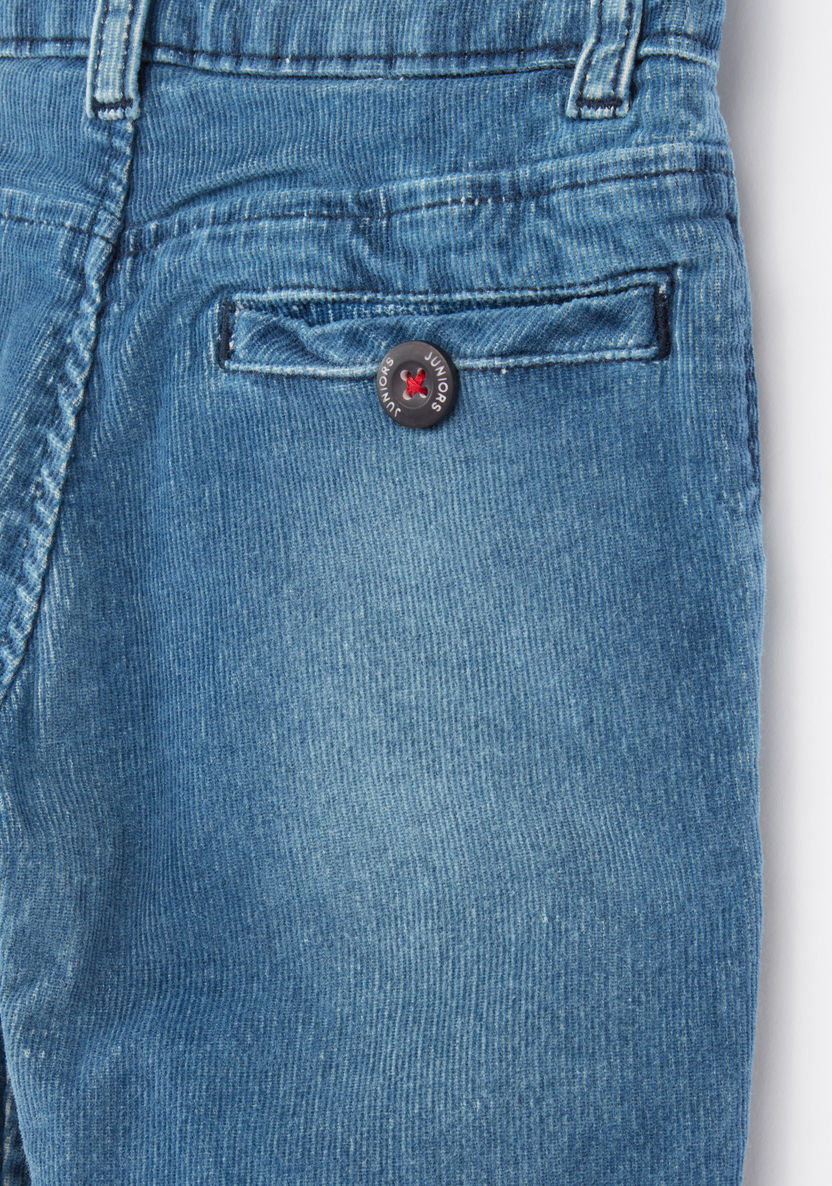 Juniors Jeans with Button Closure and Pocket Detail-Jeans-image-3