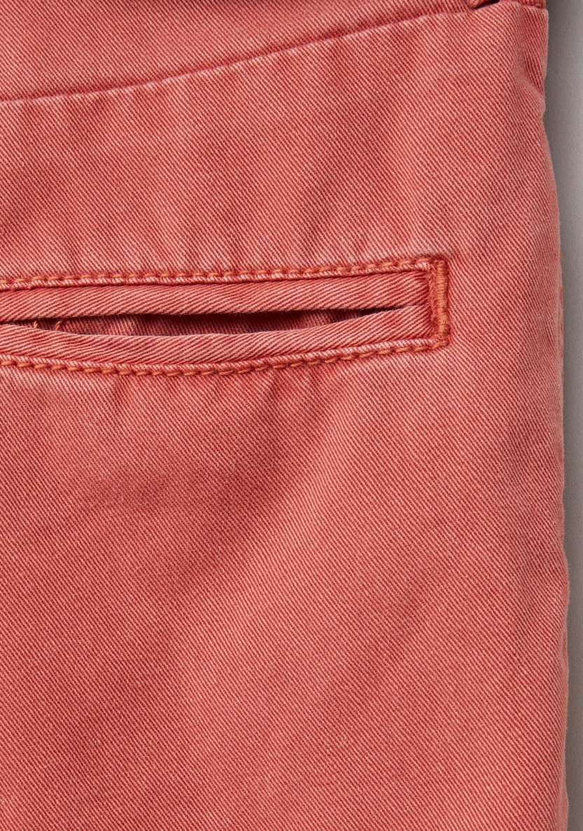 Juniors Woven Pants with Belt Detail-Pants-image-3