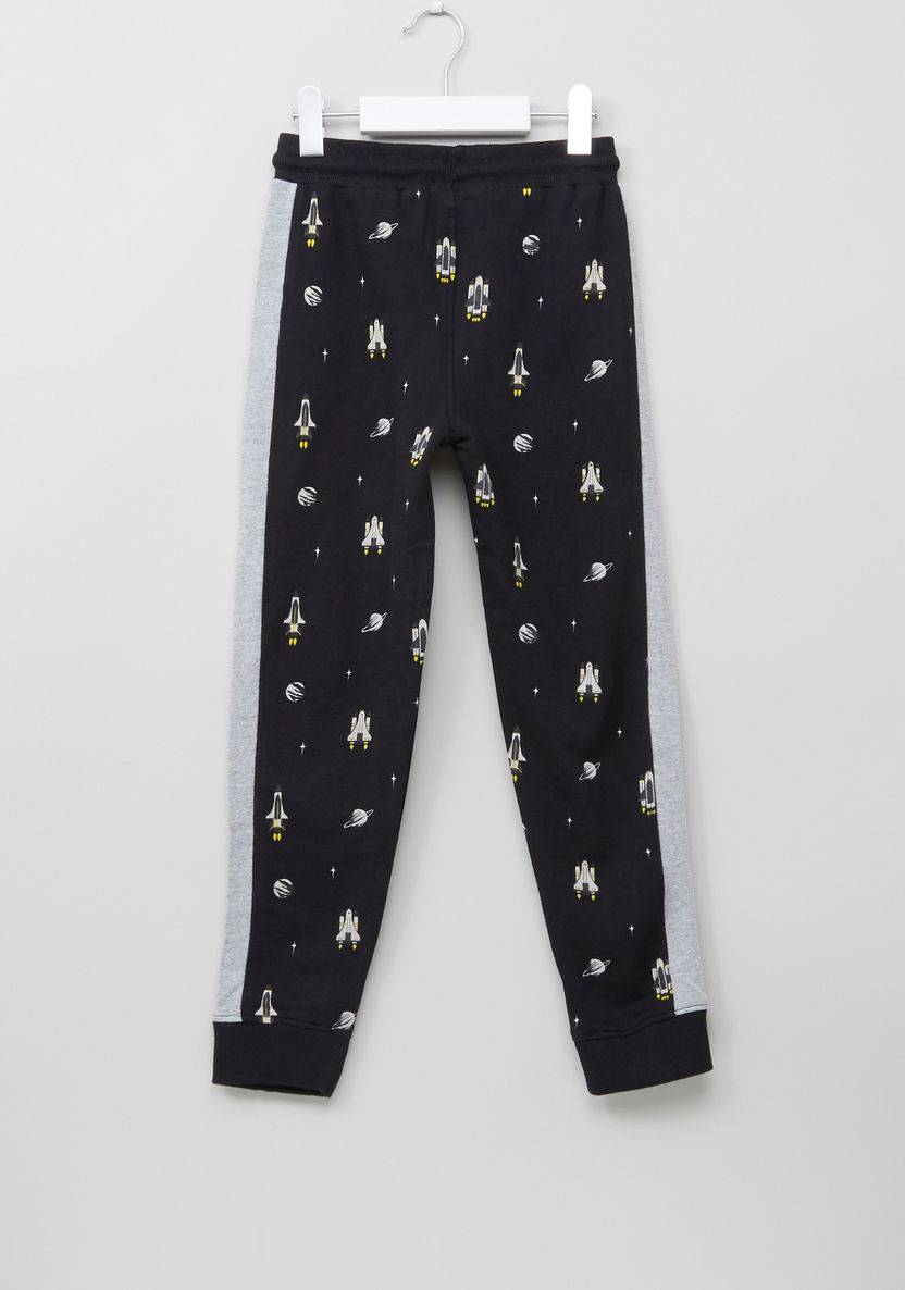 Juniors Cut And Sew Printed Joggers-Joggers-image-2