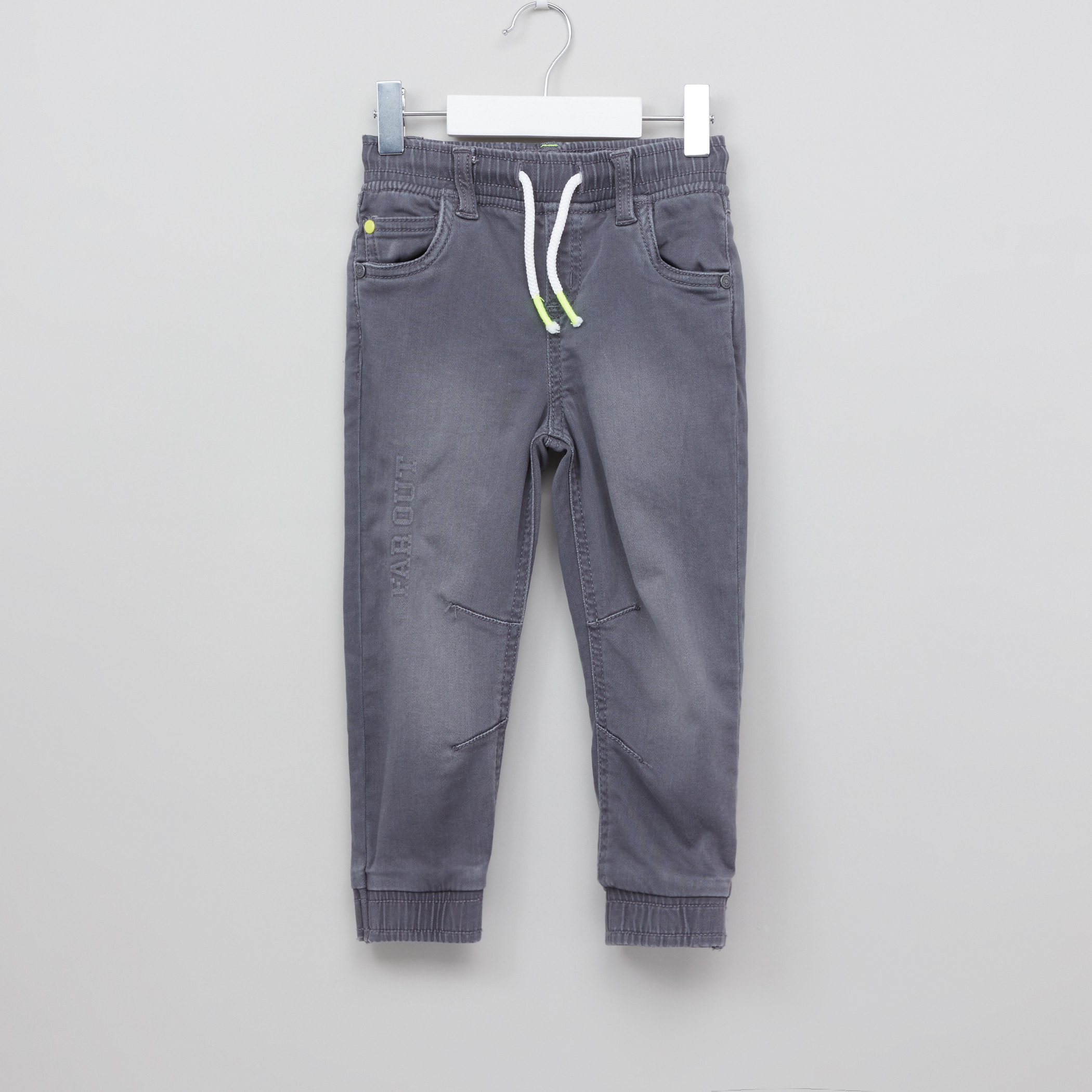 Buy Juniors Denim Pull On Pants with Embossing Online Babyshop UAE