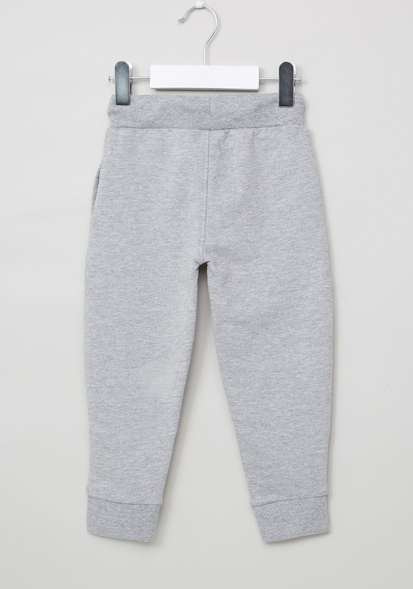 Juniors Printed Jog Pants with Elasticised Waistband-Joggers-image-2