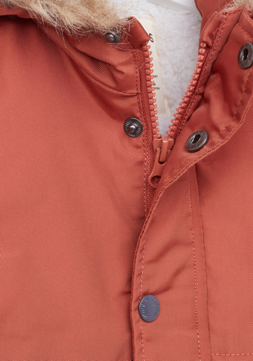 Juniors Hooded Long Sleeves Jacket-Coats and Jackets-image-1