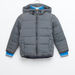 Juniors Chequered Hooded Jacket-Coats and Jackets-thumbnail-0