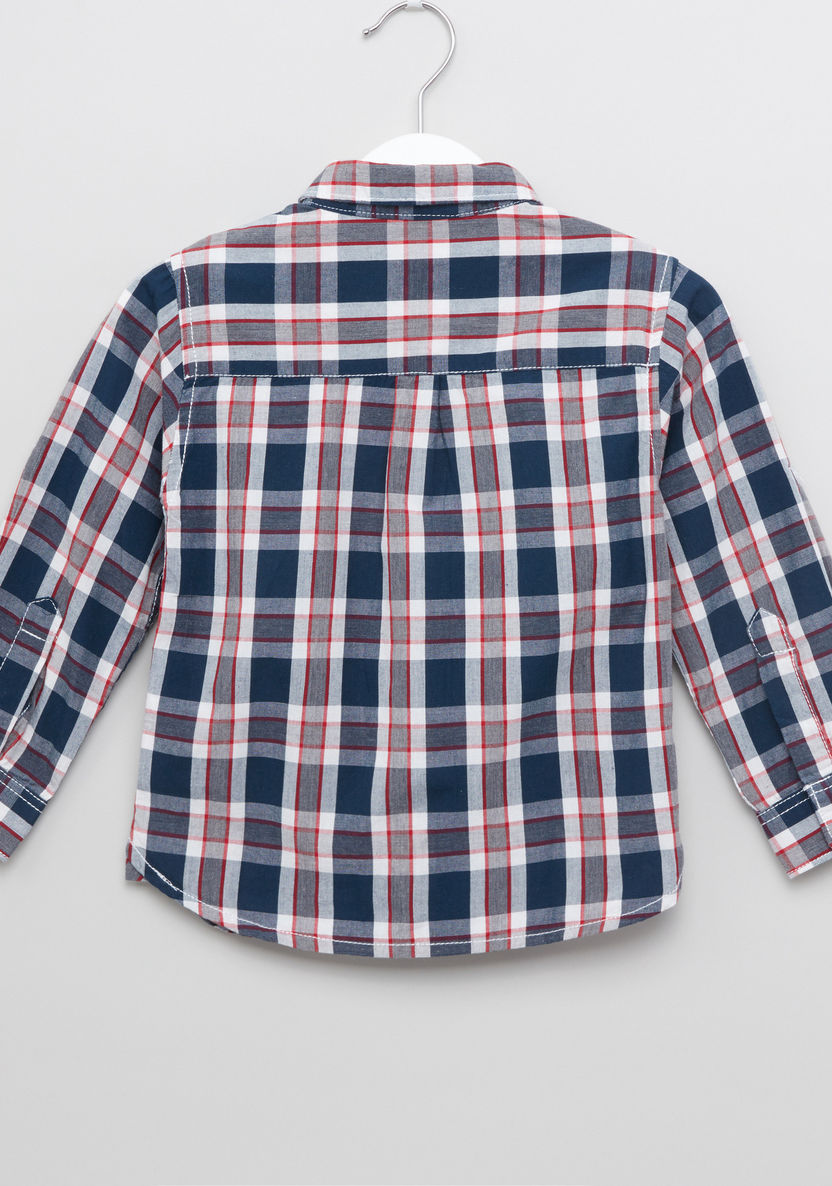 Juniors Chequered Long Sleeves Shirt-Shirts-image-2