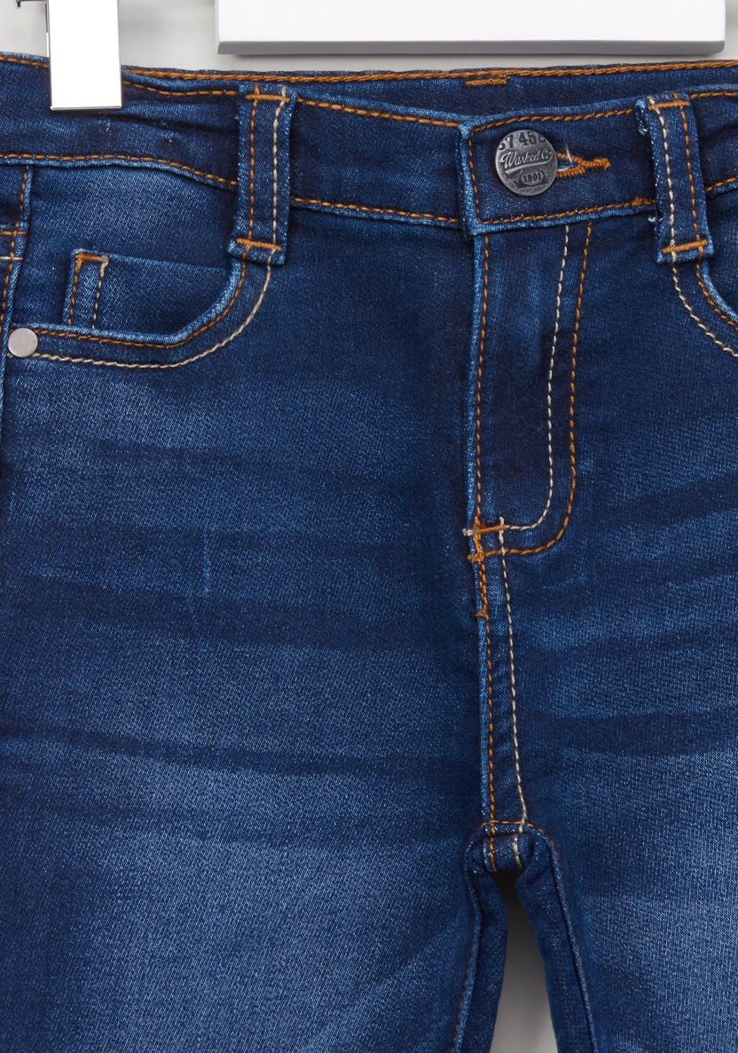بنطال جينز طويل بزر إغلاق وجيوب من جونيورز-%D8%AC%D9%8A%D9%86%D8%B2-image-1