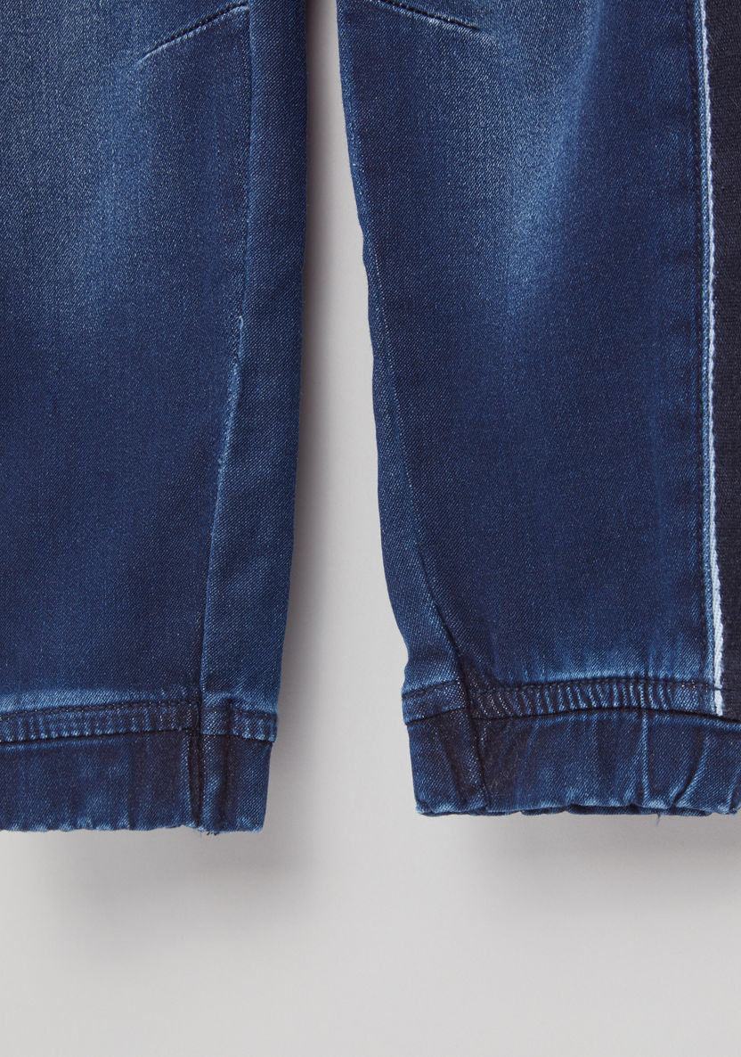 Juniors Pull-On Denim Pants with Side Tape-Jeans-image-3