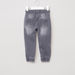 Juniors Pull On Denim Pants with Side Tape-Jeans-thumbnail-2