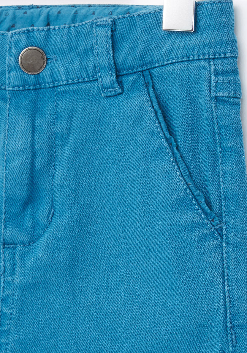 Juniors Shorts with Pocket Detail and Button Closure-Shorts-image-1