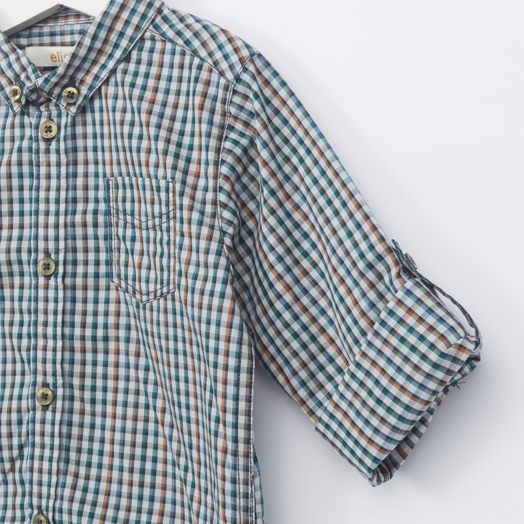 قميص كاروهات بأكمام طويلة من إليجو.-boys-clothing-shirts-image-2