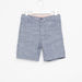 Eligo Chambray Shorts with Pocket Detail and Button Closure-Shorts-thumbnail-0