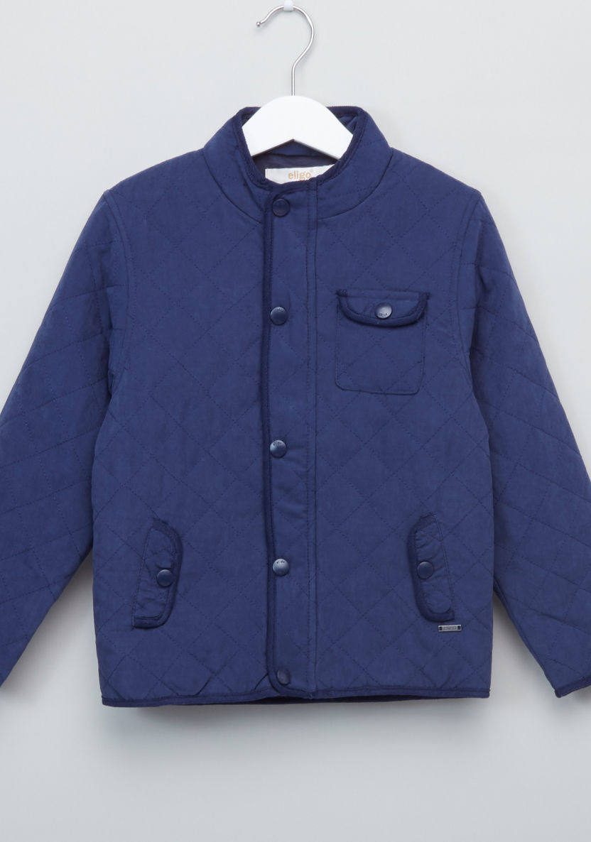 Eligo Quilted Long Sleeves Jacket-Coats and Jackets-image-0