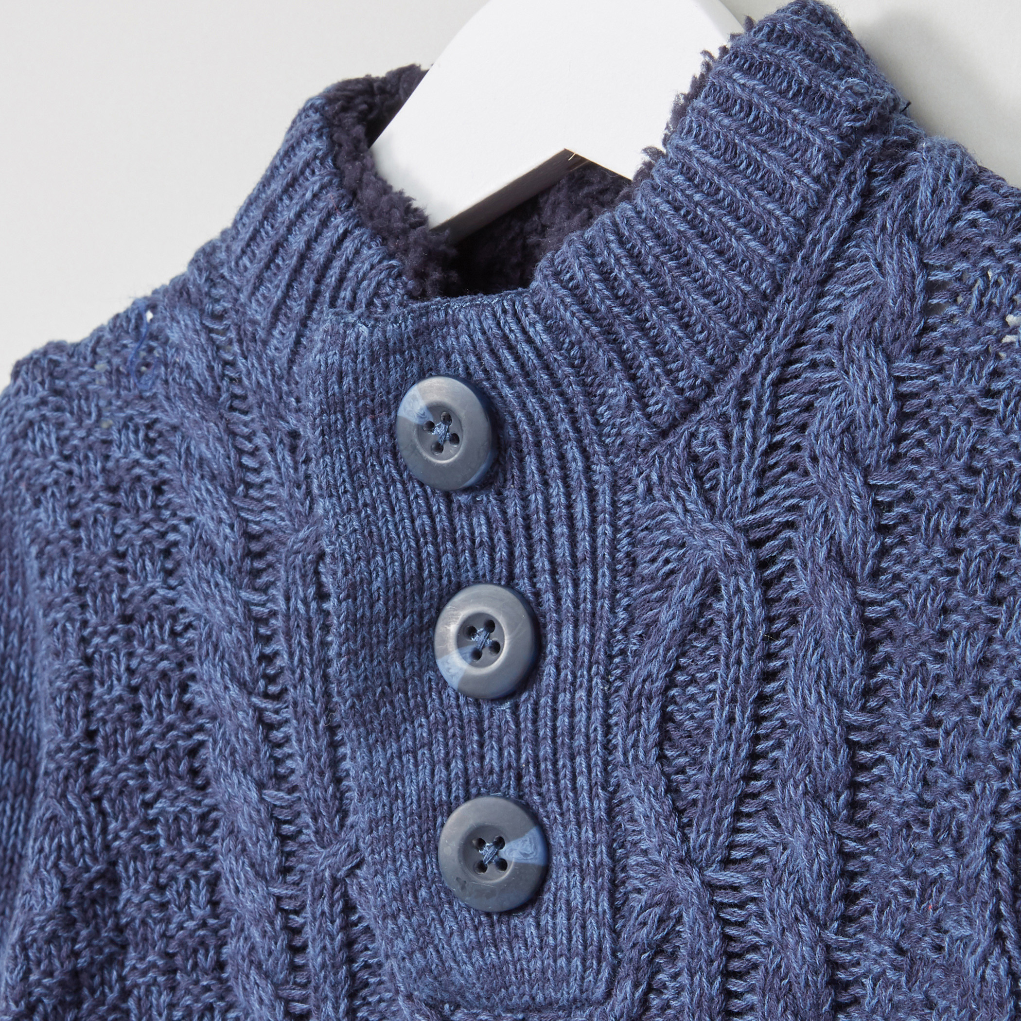 Eligo Henley Neck Cable Knitwear-baby-boys-clothing-winterwear-jacketsandblazers-image-2