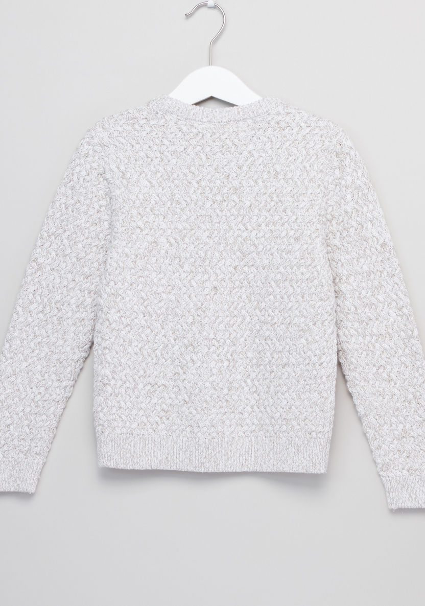 Eligo Knitted Round Neck Sweater-Sweaters and Cardigans-image-2