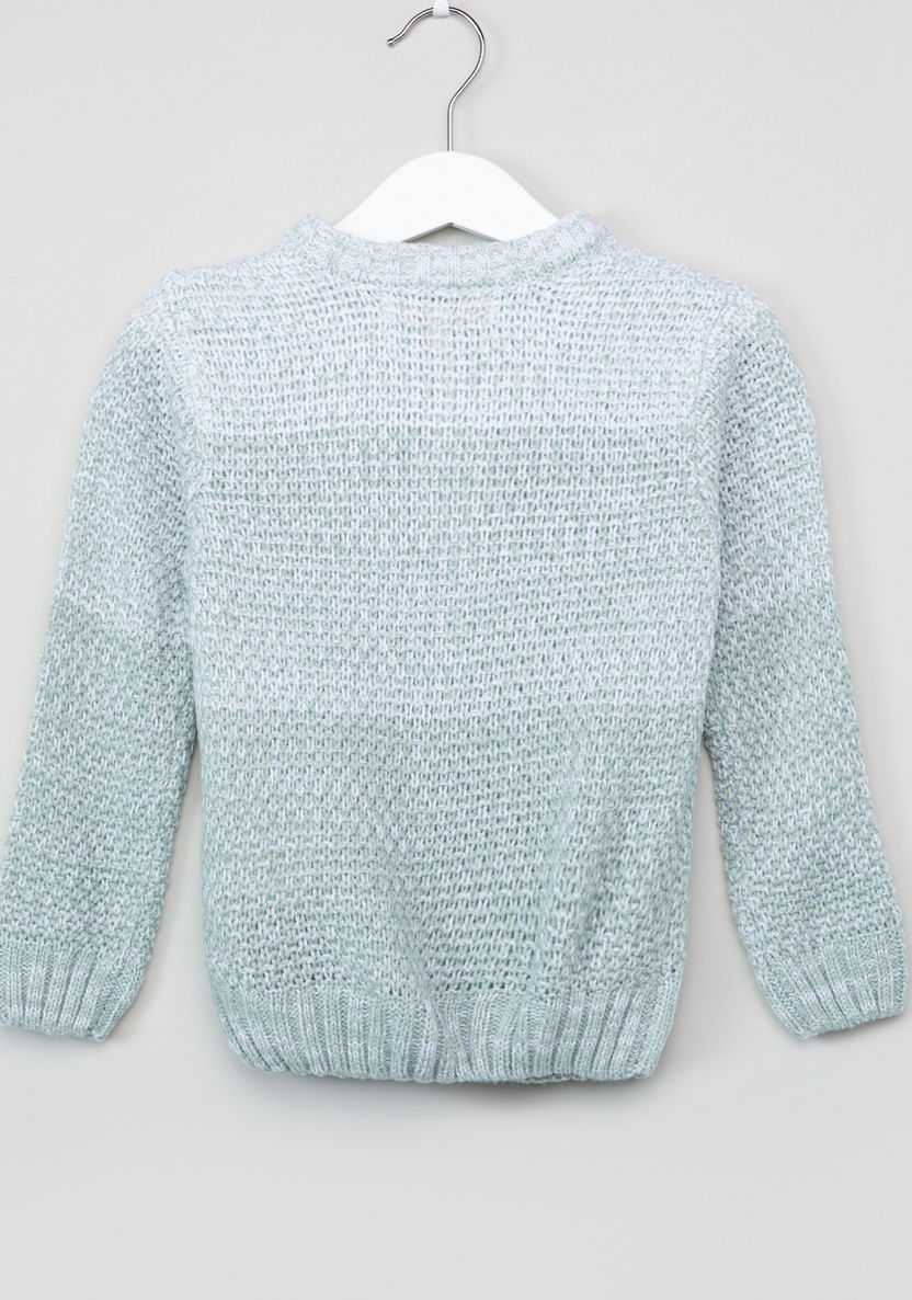 Eligo Textured Henley Neck Sweater-Sweaters and Cardigans-image-2