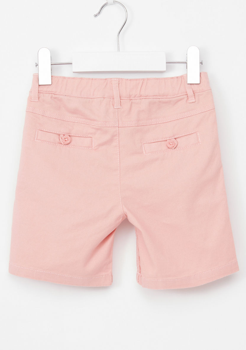 Eligo Mandarin Collar T-shirt with Pocket Detail Shorts-Clothes Sets-image-6