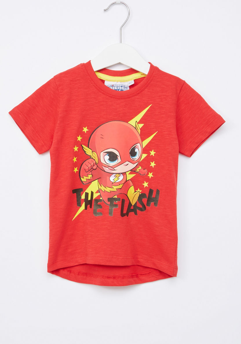 The Flash Printed Round Neck T-shirt-T Shirts-image-0