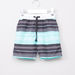 Juniors Striped Board Shorts with Elasticised Waistband-Swimwear-thumbnail-0