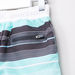 Juniors Striped Board Shorts with Elasticised Waistband-Swimwear-thumbnail-3