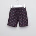 Juniors Printed Shorts with Elasticised Waistband and Pocket Detail-Swimwear-thumbnail-0