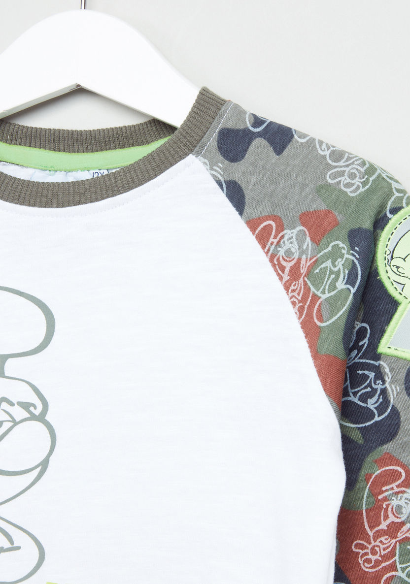 The Smurfs Printed Long Sleeves T-shirt-T Shirts-image-1