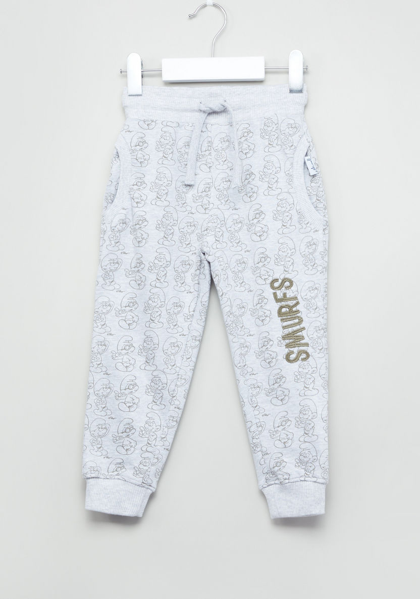 The Smurfs Printed Jog Pants-Joggers-image-0