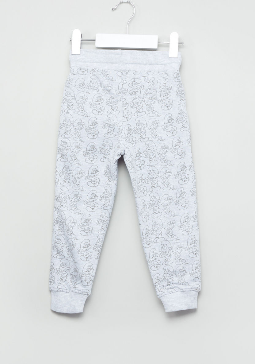 The Smurfs Printed Jog Pants-Joggers-image-2