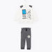 The Smurfs Embroidered Long Sleeves Sweatshirt with Jog Pants-Clothes Sets-thumbnail-0