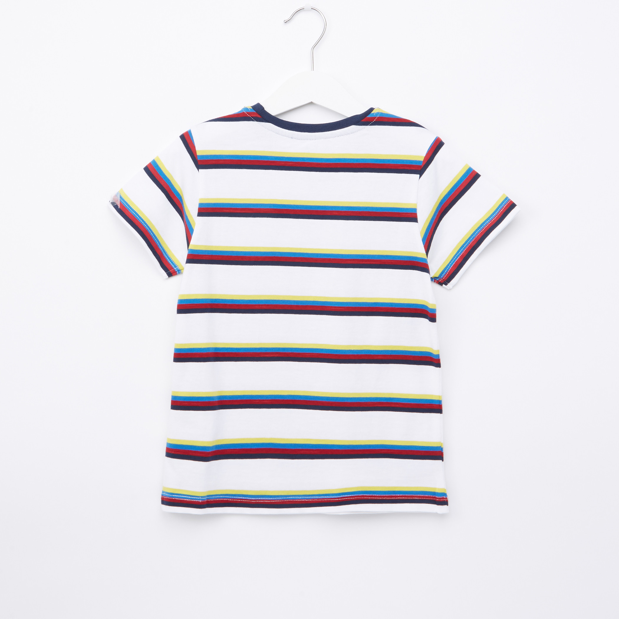 Juniors Striped Round Neck T-Shirt-boys-clothing-tshirtsandpolos-image-3