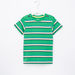 Juniors Striped Round Neck T-shirt-T Shirts-thumbnail-0