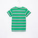 Juniors Striped Round Neck T-shirt-T Shirts-thumbnail-2