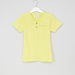 Juniors V-Neck T-shirt with Short Sleeves and Pocket Detail-T Shirts-thumbnail-0