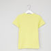 Juniors V-Neck T-shirt with Short Sleeves and Pocket Detail-T Shirts-thumbnail-2