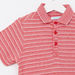 Juniors Striped Polo T-shirt with Short Sleeves-T Shirts-thumbnail-1