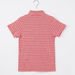 Juniors Striped Polo T-shirt with Short Sleeves-T Shirts-thumbnail-2